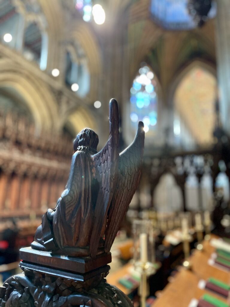 Angel in the choir Ely Cathedral Photo by JFPenn