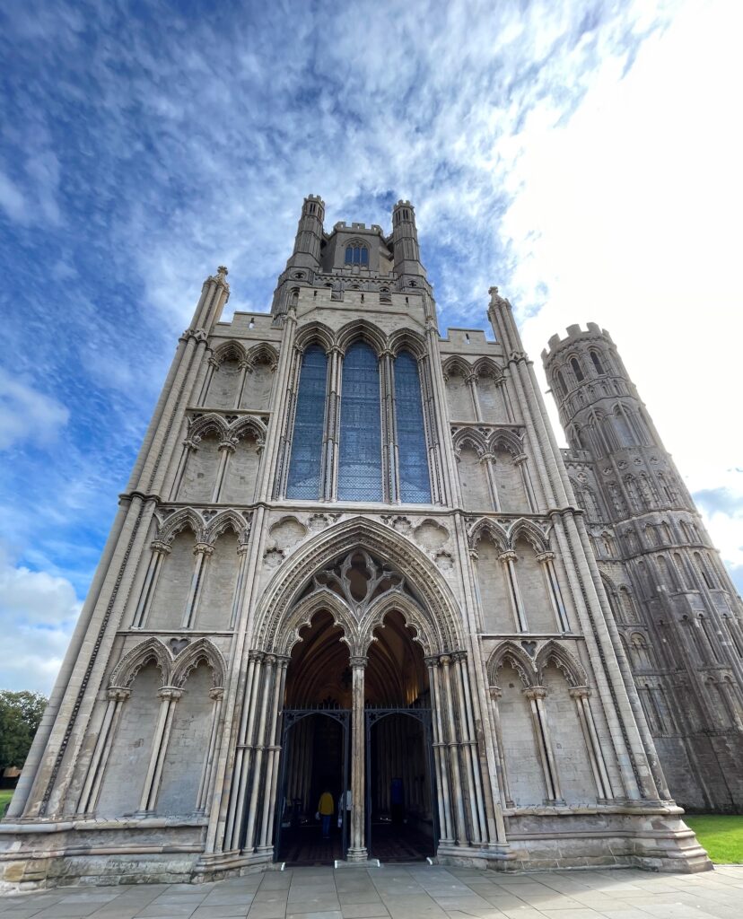 Ely Cathedral main entrance Photo by JFPenn Sept 2024