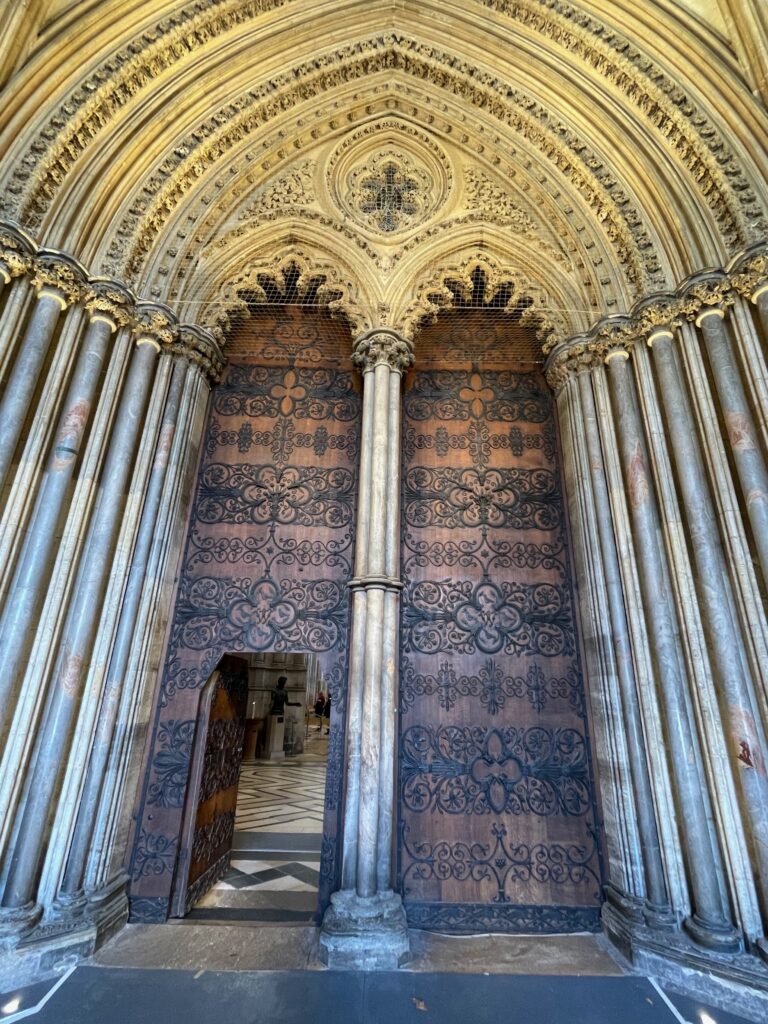 Ely cathedral main door Photo by JFPenn Sept 2024