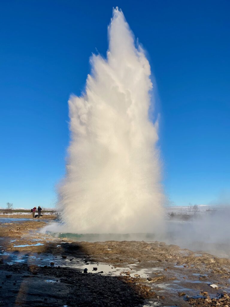 Strokkur geyser, Geysir, Iceland. Photo by JFPenn